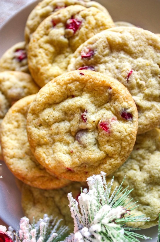 Gluten-free, Vegan Cranberry Orange Cookies (nut-free) - Gluten Illusion